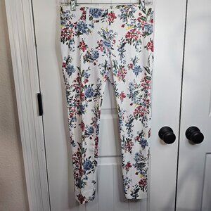 Tried and Tru White Floral Jeggings Size 4-6